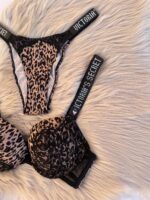 İTHAL LEOPAR DANTELLİ SÜTYEN TAKIMI