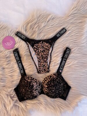 İTHAL LEOPAR DANTELLİ SÜTYEN TAKIMI