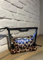 Vs leopar makyaj çantası